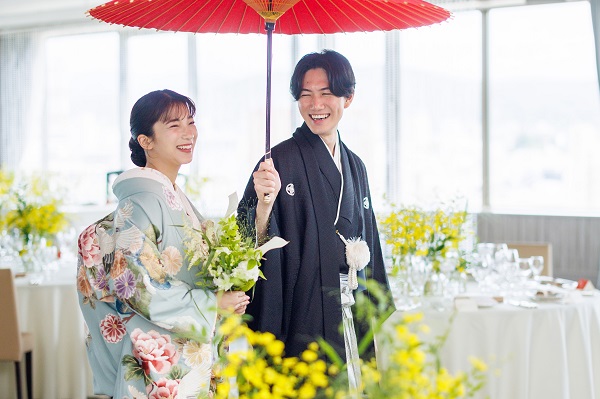 盛岡市街地を一望できるホテル最上階スカイバンケット